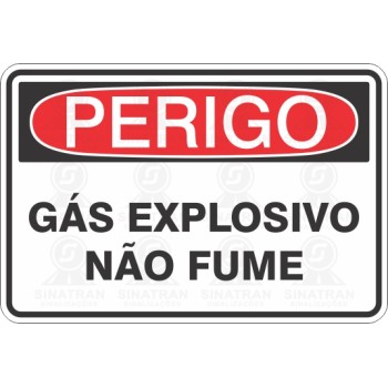 Gás explosivo não fume